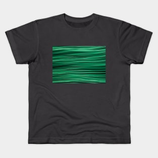 Emerald waves Kids T-Shirt